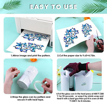 Sublimation  Clear/Frosted Glass Blanks with Bamboo Lid - 16oz