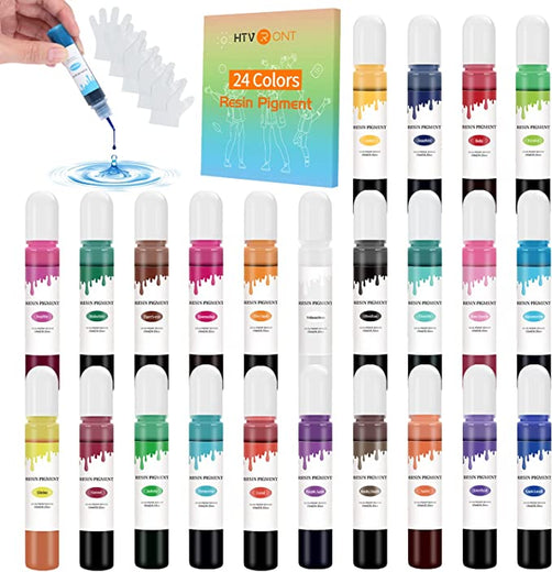 Epoxy Resin Pigment  Epoxy Resin Color Pigment 24 Colors 0.35oz – HTVRONT