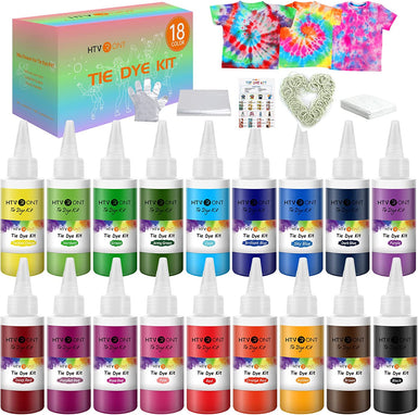 Tie Dye Kit for Kids and Adults - 18 Colors 80ML each