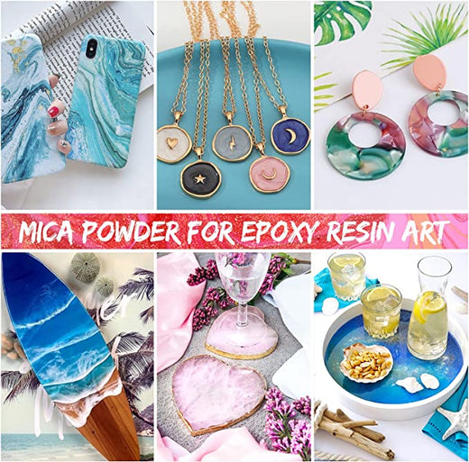 Mica Powder for Resin  Mica Powder for Epoxy 130g 26 Colors – HTVRONT