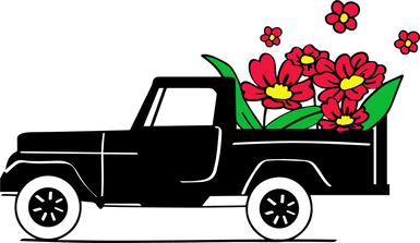 【MEMBER ONLY】HTVRONT Free SVG File for Download - A car full of flowers