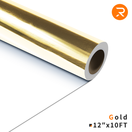 12′′ x 5yd PU Gold HTV Roll Polyurethane Heat Transfer Vinyl DP03