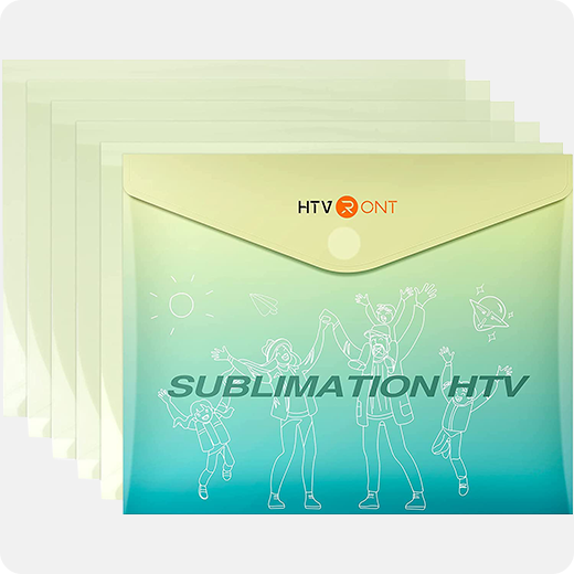 Clear HTV Vinyl for Sublimation - 12 x 10 5 Pack