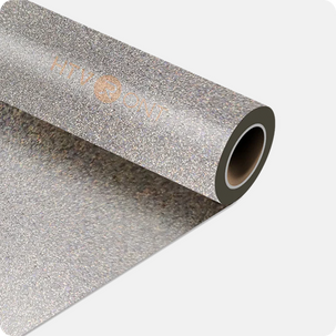 Glitter Heat Transfer Vinyl Rolls - 10" x 5FT / 15FT (11 Colors Available)