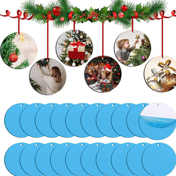 Sublimation Ornament Blanks - 26Pcs MDF 3in