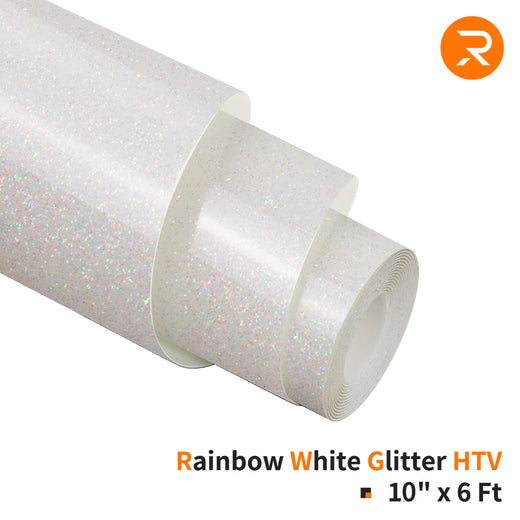 Colored Rhinestone Htv Rainbow Glitter HTV Vinyl Roll for Sublimation - 10