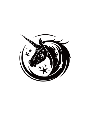 【MEMBER ONLY】HTVRONT Free SVG File for Download - Black Unicorn