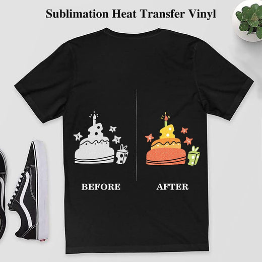 Printable Glitter White Heat Transfer Vinyl Print & Cut Glitter HTV  T-Shirts 20"
