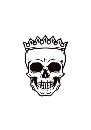【MEMBER ONLY】HTVRONT Free SVG File for Download - Skull with Crown